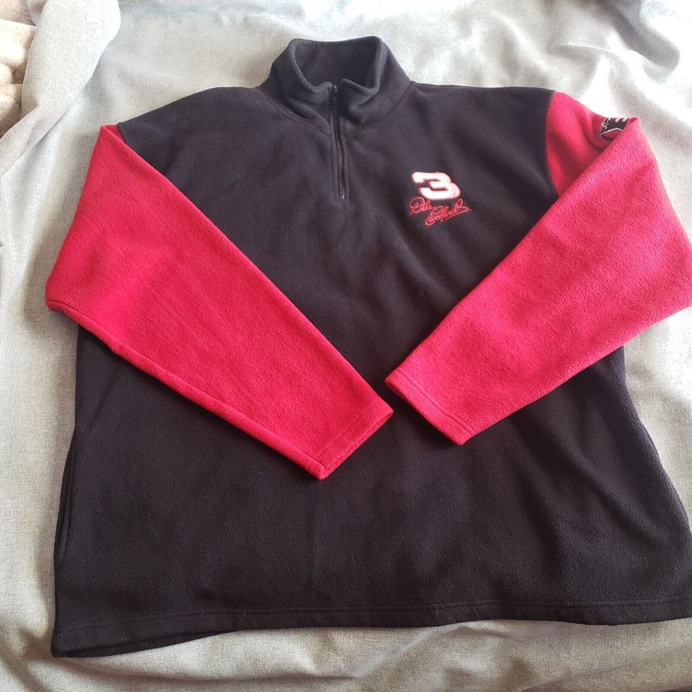 VTG Dale Earnhardt Sr 1/4 Zip Fleece Sweater XL Winners Circle The Intimidator‎